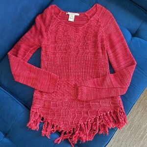 red boutique sweater American Rag (size S)